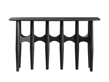 LIMA - Rectangular powder coated aluminium console table _ DÔME DECO